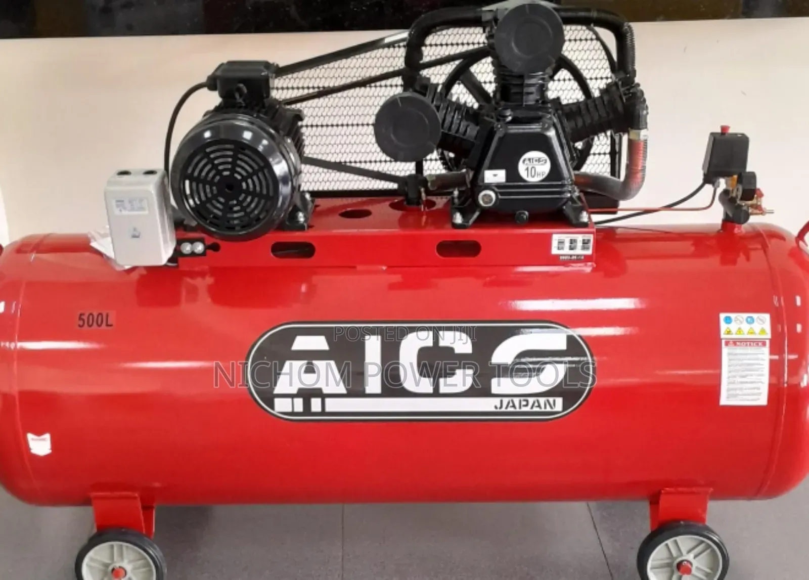 Aico Electric Driven 500ltrs Air Compressor 3phase 10hp