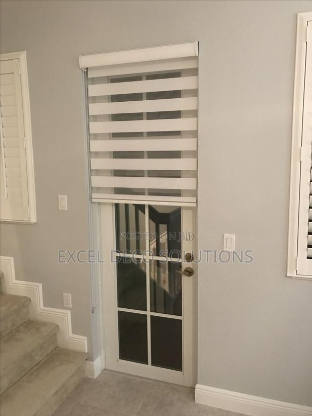 Layered Light Control Zebra Roller Blinds - main view