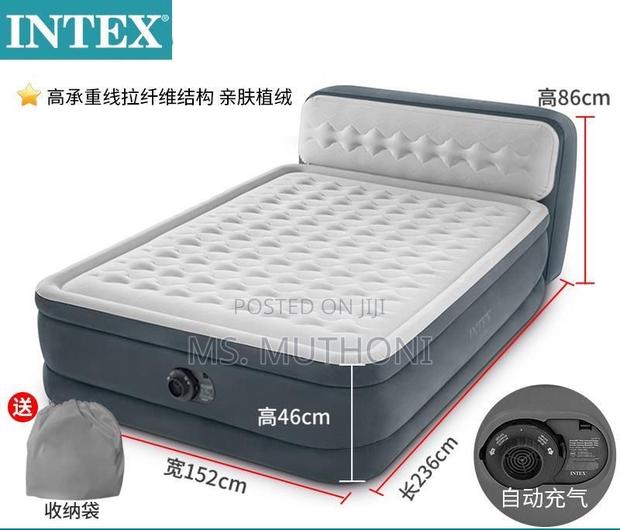 Intex Dura Beam Airbed Electric Pump Supportive Headboard - thumbnail 5