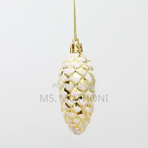 5pcs Christmas Painted Pine Cone Balls