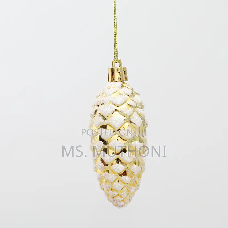5pcs Christmas Painted Pine Cone Balls