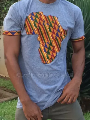Colourful African Tshirts Kenya Africa Map