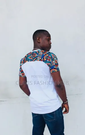 White Shirt With Beautiful Tribal Prints