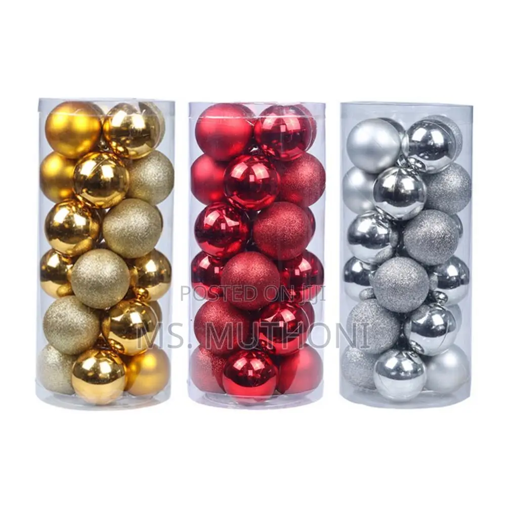 24pcs Christmas Tree Decor Ball Bauble Hanging Pendant B