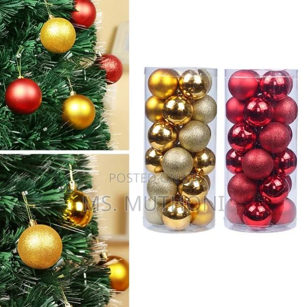 24pcs Christmas Tree Decor Ball Bauble Hanging Pendant B - main view