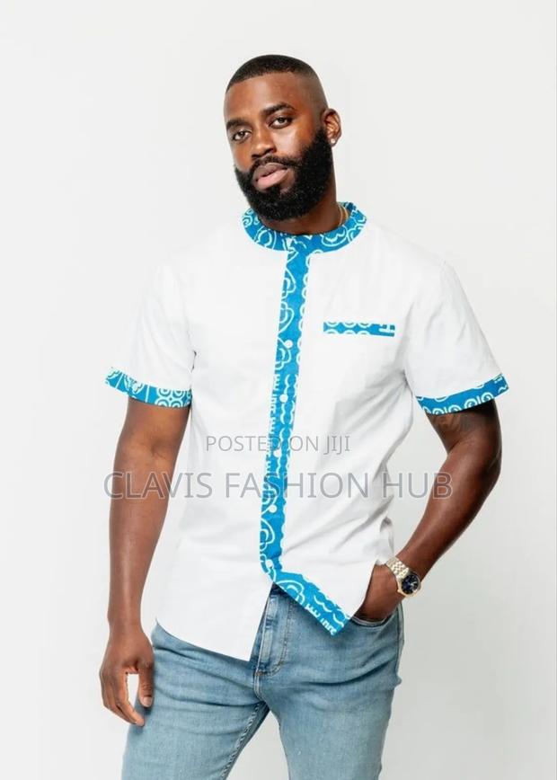Chinese Collar African Shirts for Men