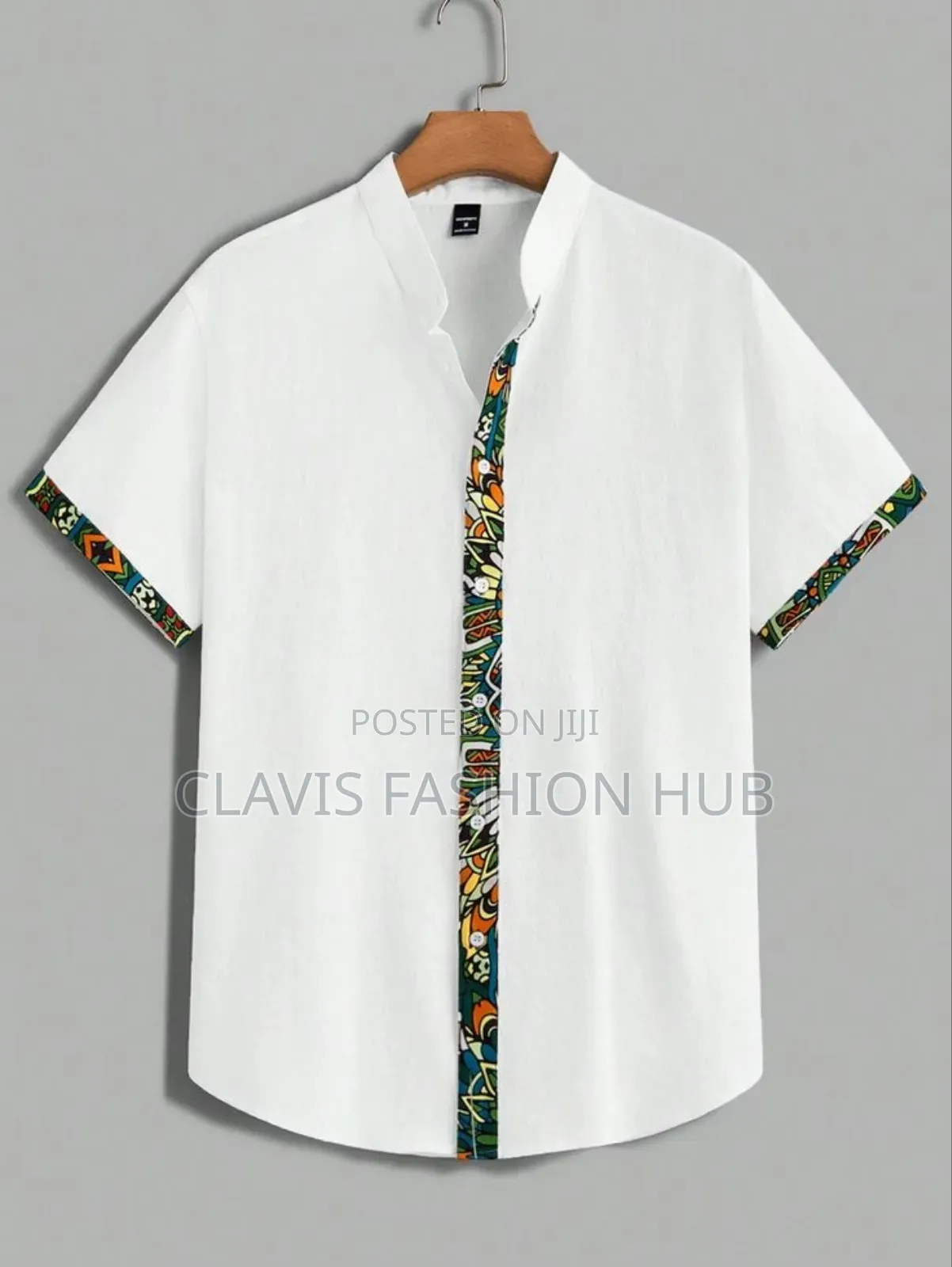 Chinese Collar African Shirts for Men