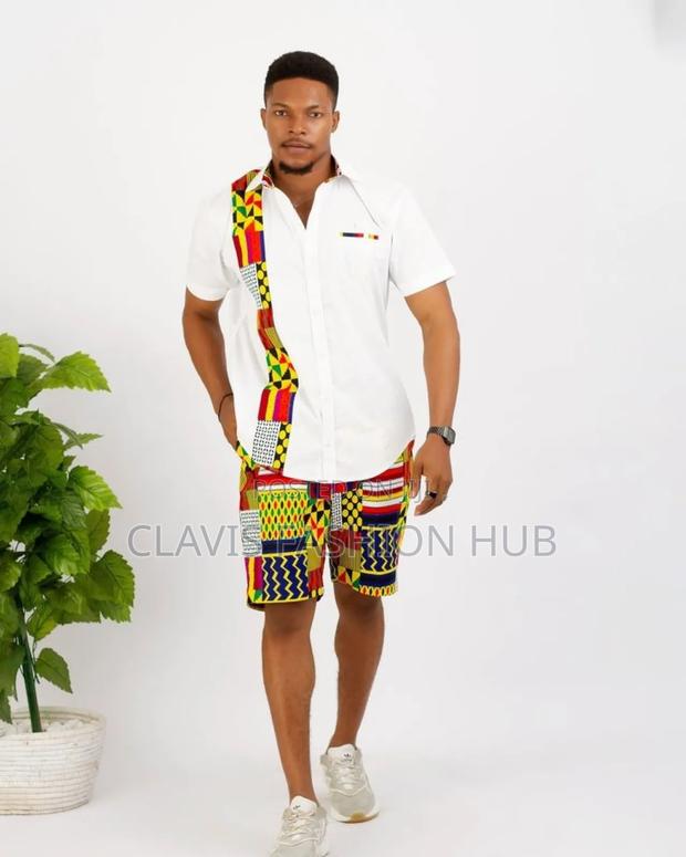 Kitenge Short and Matching Shirts for Men