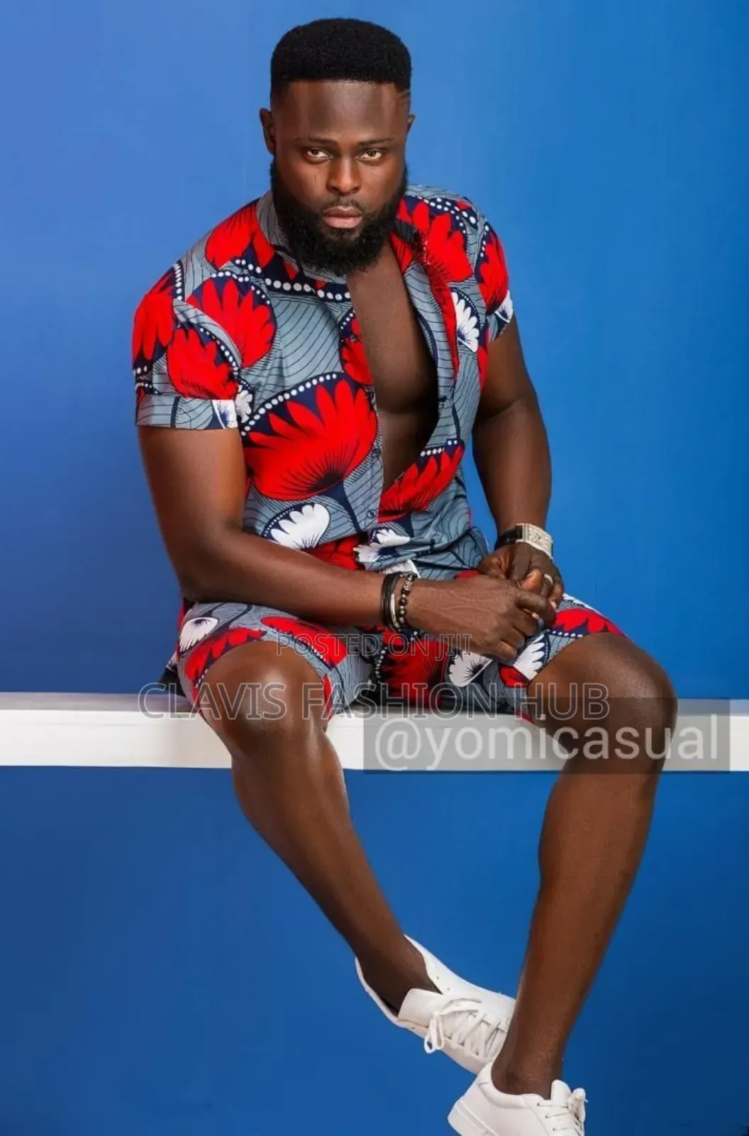 Full Kitenge Shirt and Shorts