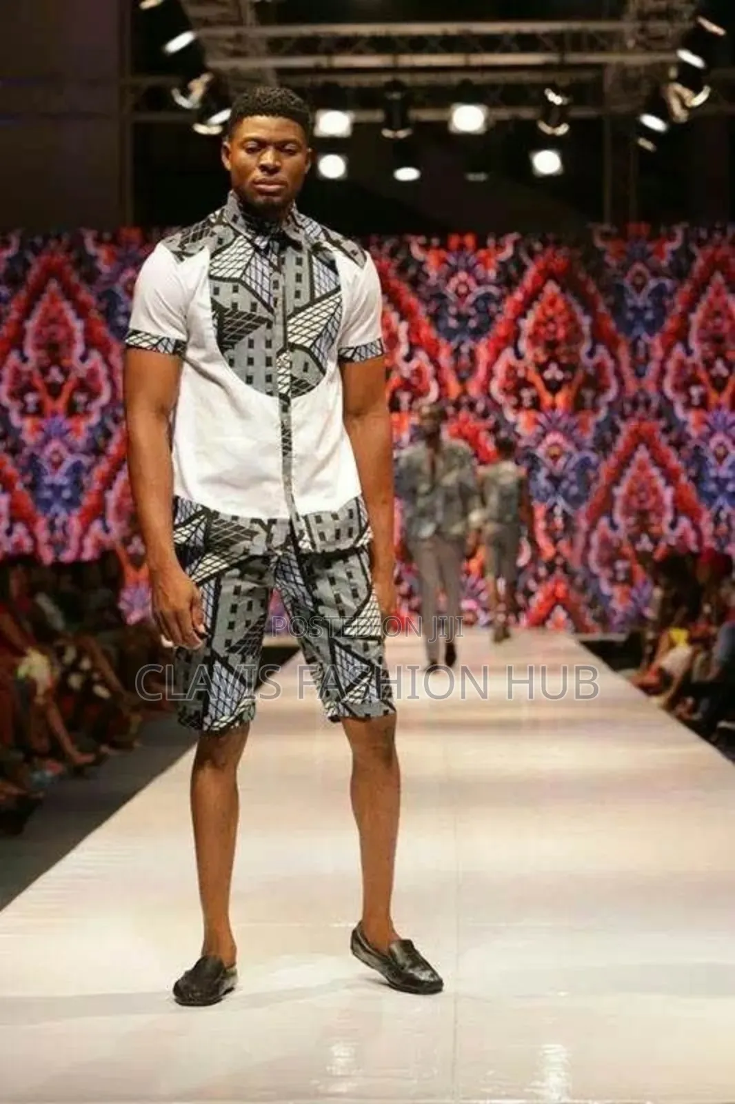 Adult Shirt and Matching Kitenge Shorts