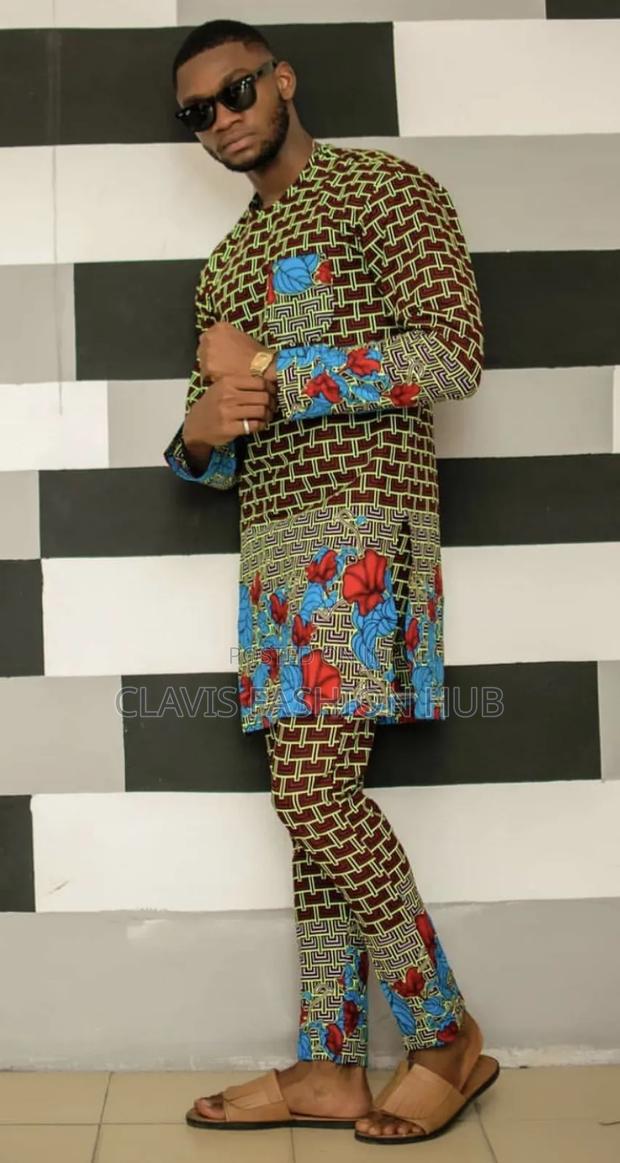 Kitenge Senator Trouser Suit for Men - thumbnail 2