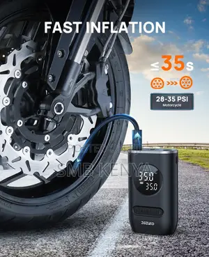 Rechargeable Tyre Inflator, Digital Display, Multifunctional