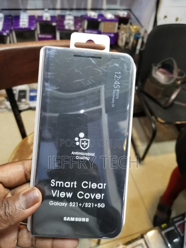 Samsung Galaxy S21 Plus Smart Clear View Cover - Black - main view