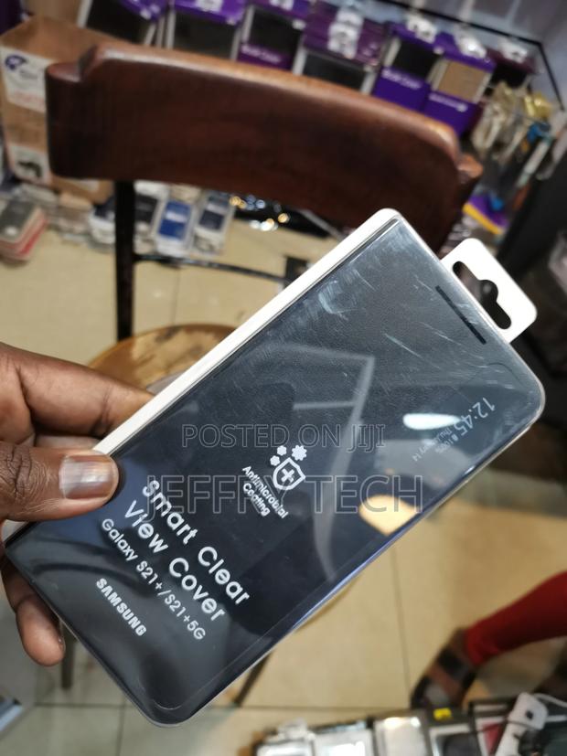 Samsung Galaxy S21 Plus Smart Clear View Cover - Black - thumbnail 2