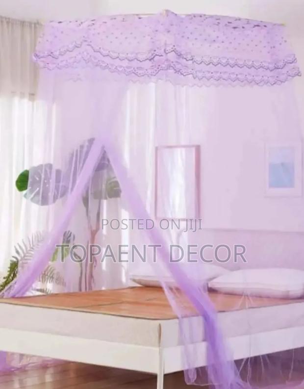Purple Top Square Double Decker Mosquito Nets - main view