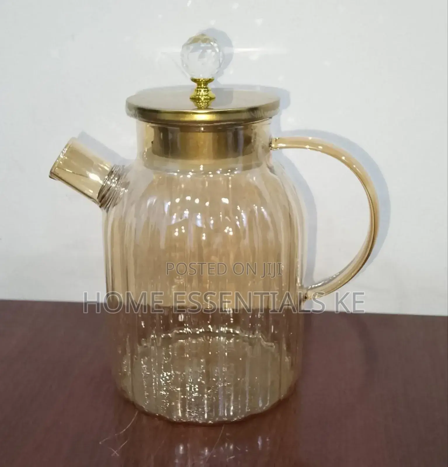 1.8L Chapin Golden Glass Pitcher Tea Pot
