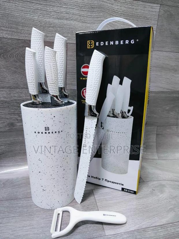 *Edenberg Knife Set White and Black*
