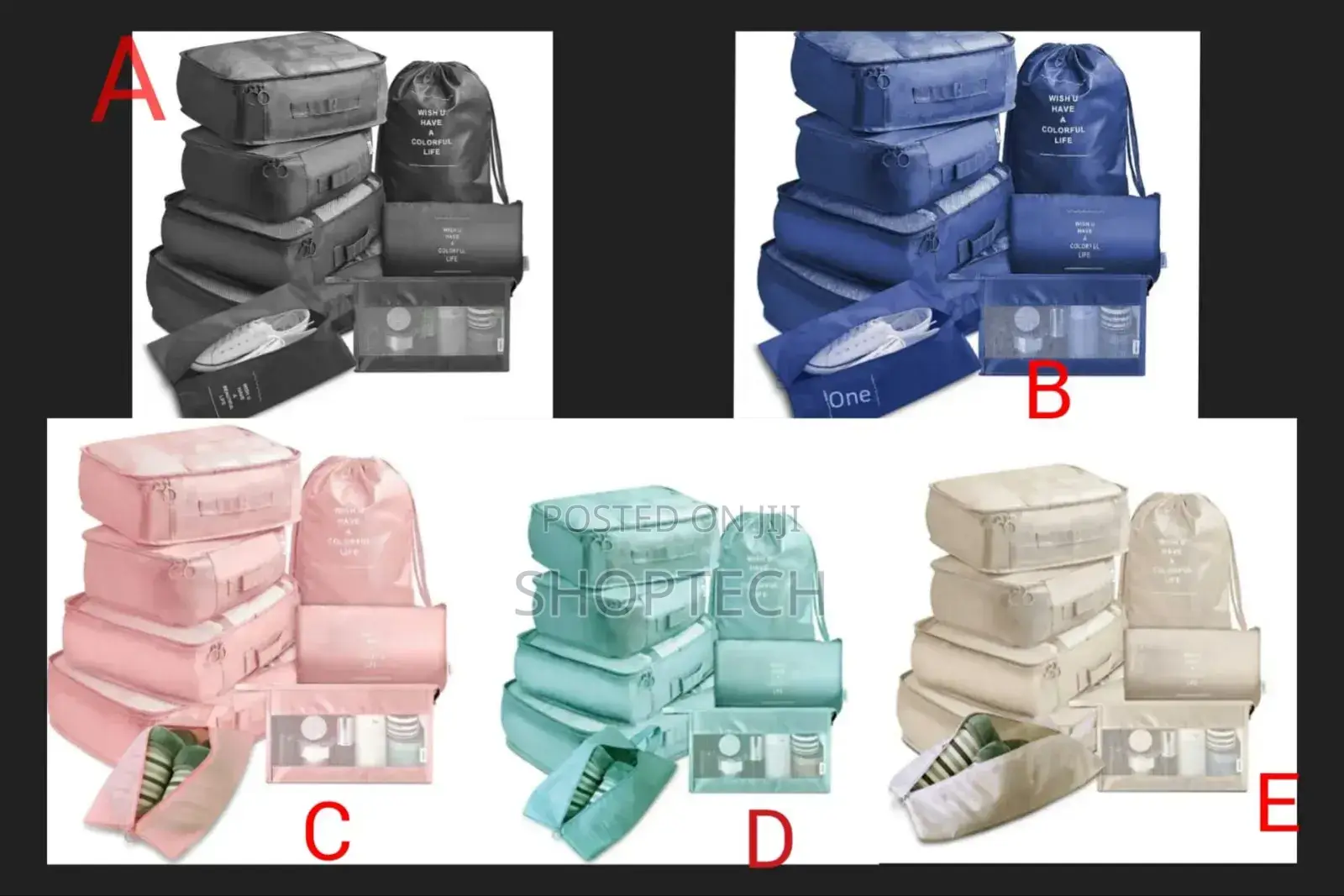 *8pcs Luggage Travel Organizers for Suitcase With Toiletry