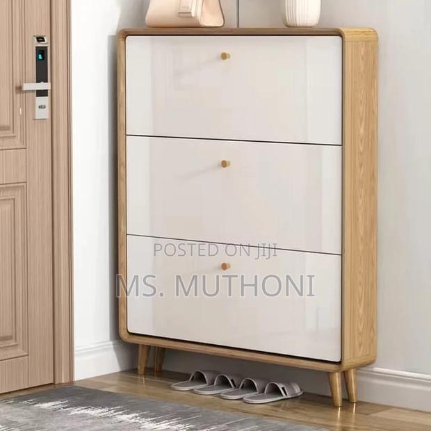 White Space Saving Bucket Flip Shoe Rack* - thumbnail 2