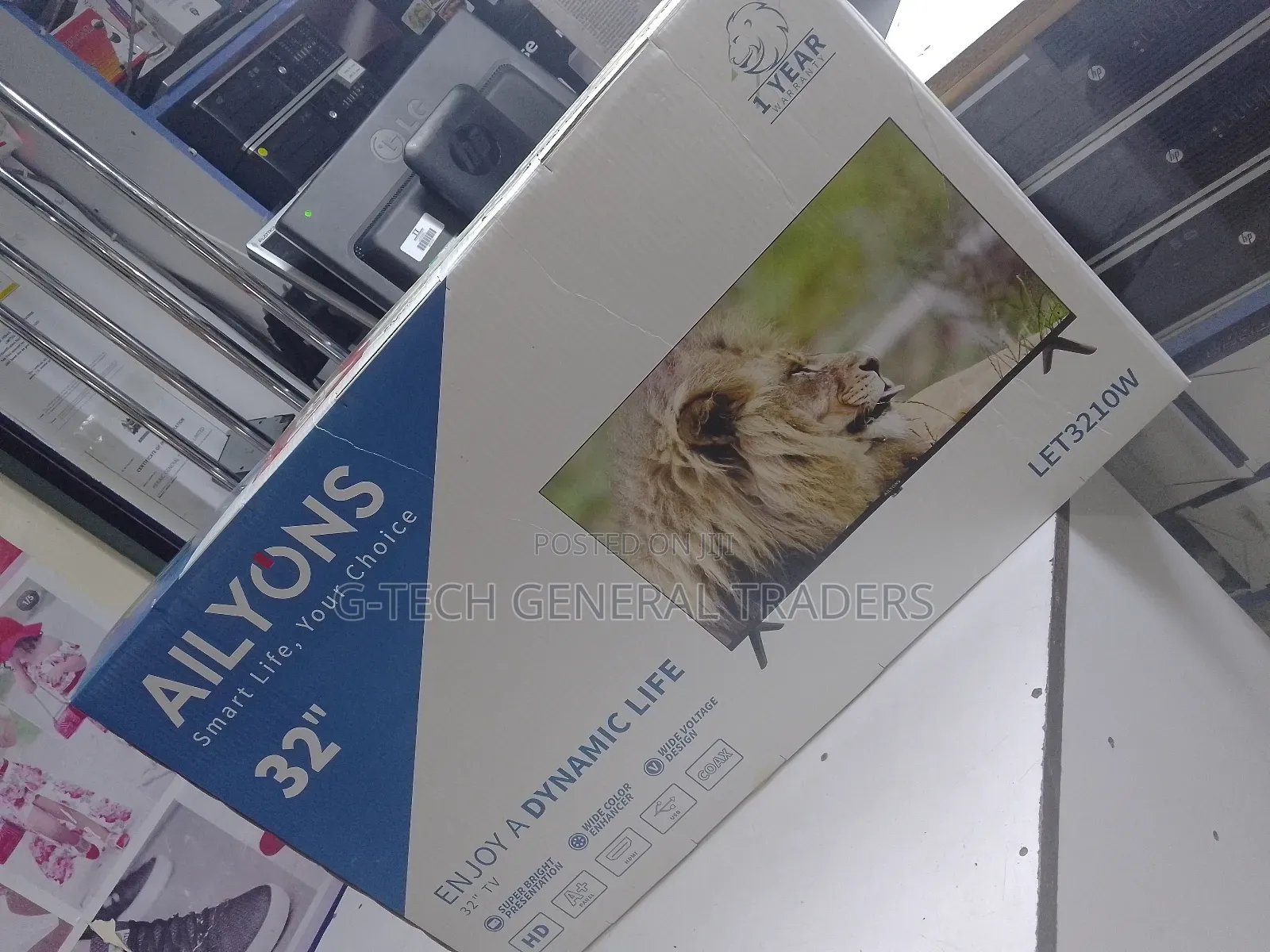 Ailyons 32inch Tv, Inbuilt Decoder Free to Air Channels