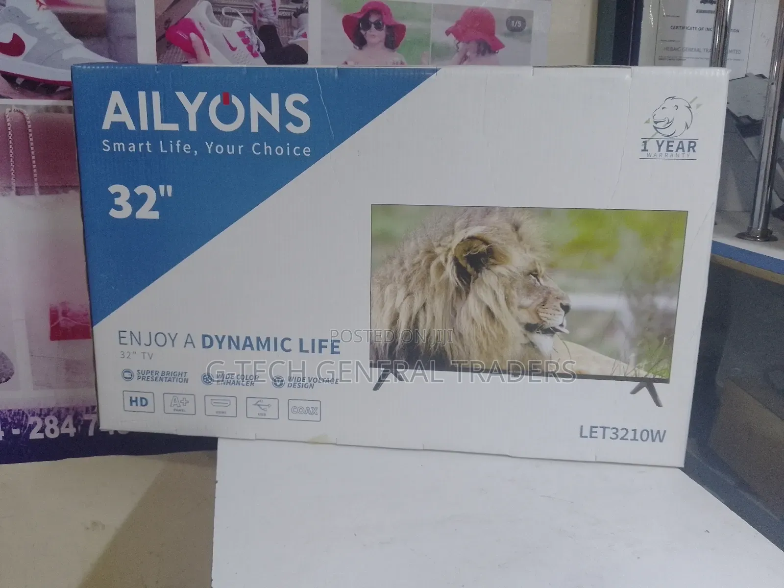 Ailyons 32inch Tv, Inbuilt Decoder Free to Air Channels