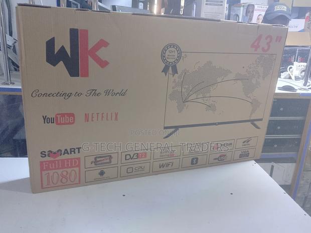 Wk 43inch Smart Android Frameless Tv, Netflix, Youtube - main view