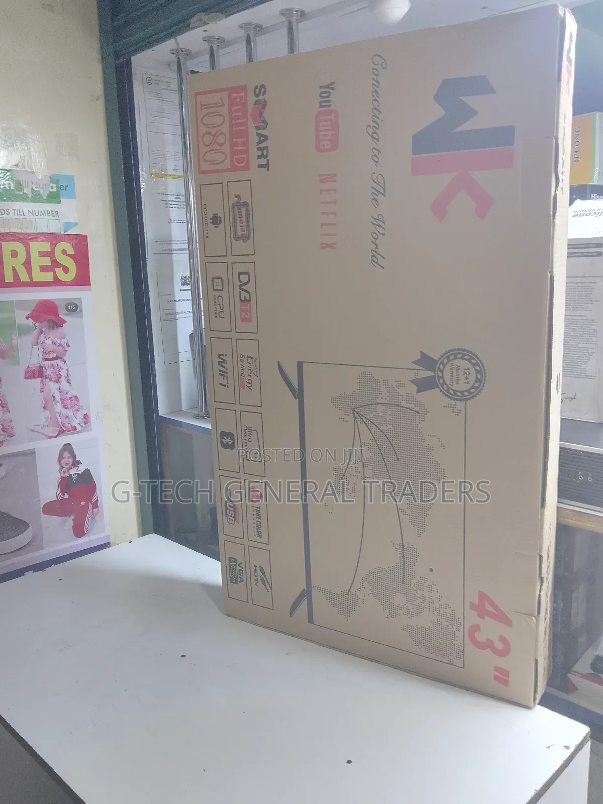 Wk 43inch Smart Android Frameless Tv, Netflix, Youtube