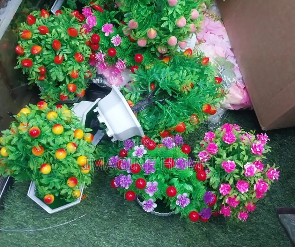 Artificial Decorated Green Flowers