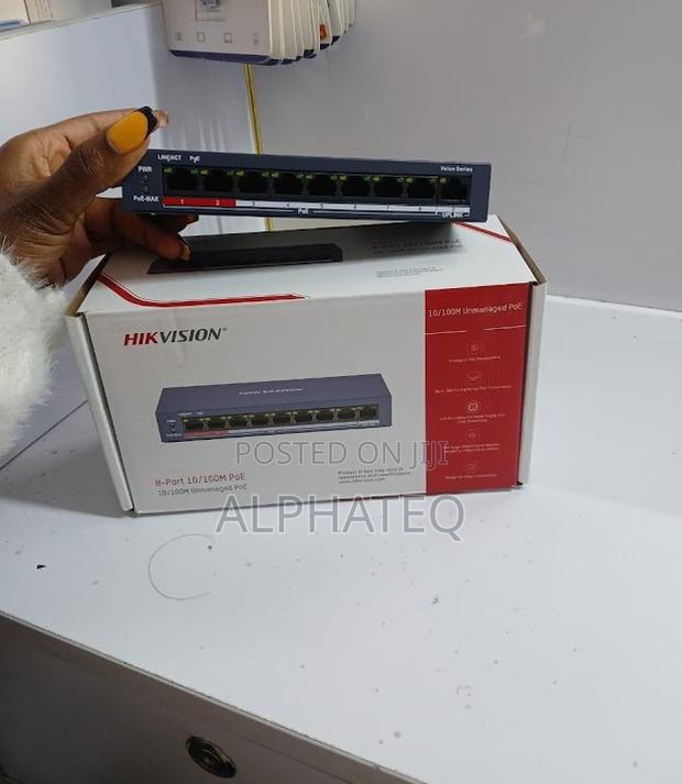 Hikvision 8 Port Poe Switch//Hikvision 8 Ports Unmanaged Poe
