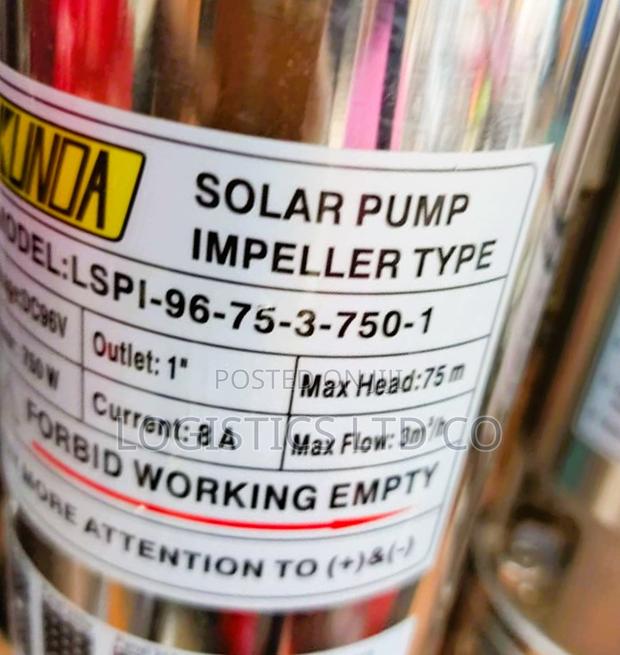 Kunda Solar Submersible Pump 75m Head 750 Watts - main view