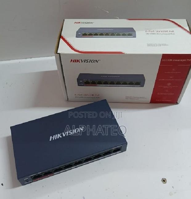 Hikvision 8-Port Poe Switch DS-3E0109P-E/M(B) Full POE - main view