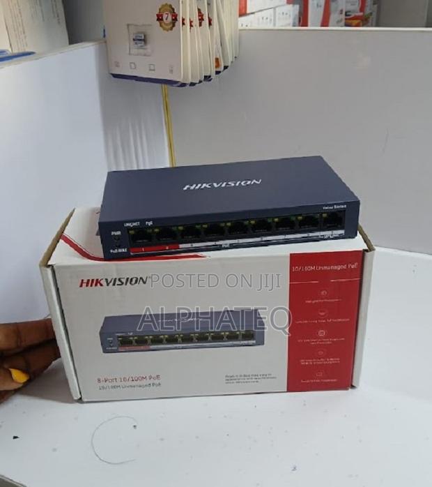 8-Port 10\100 POE.Hikvision 8port Switch