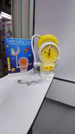 Kid's Gift Table Lamp Clock Rechargeable Clock Toy Design