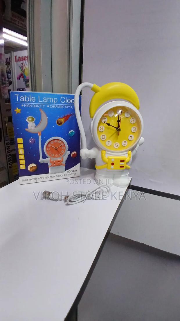 Kid's Gift Table Lamp Clock Rechargeable Clock Toy Design - thumbnail 2