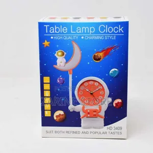 Clock With an Emergency Lamp Light It's Rechargeable