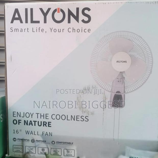 Ailyons White 16" Wall Fan - main view