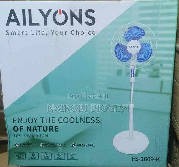 Ailyons White 16" Standing Fan