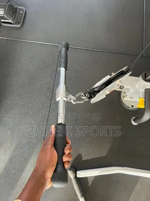 Straight Bar Pulley Attachment for Biceps and Triceps