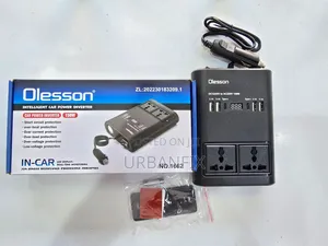 150W Inverter With 2 3pin Sockets, 4 USB Charging Ports