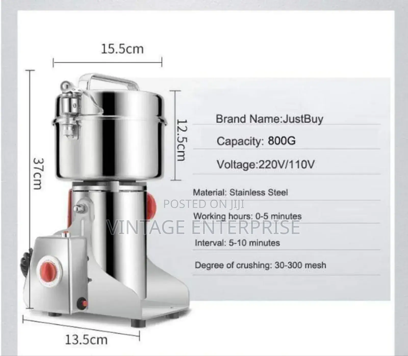 *Electric Cereal Grain/ Herb Grinder Flour Miller*