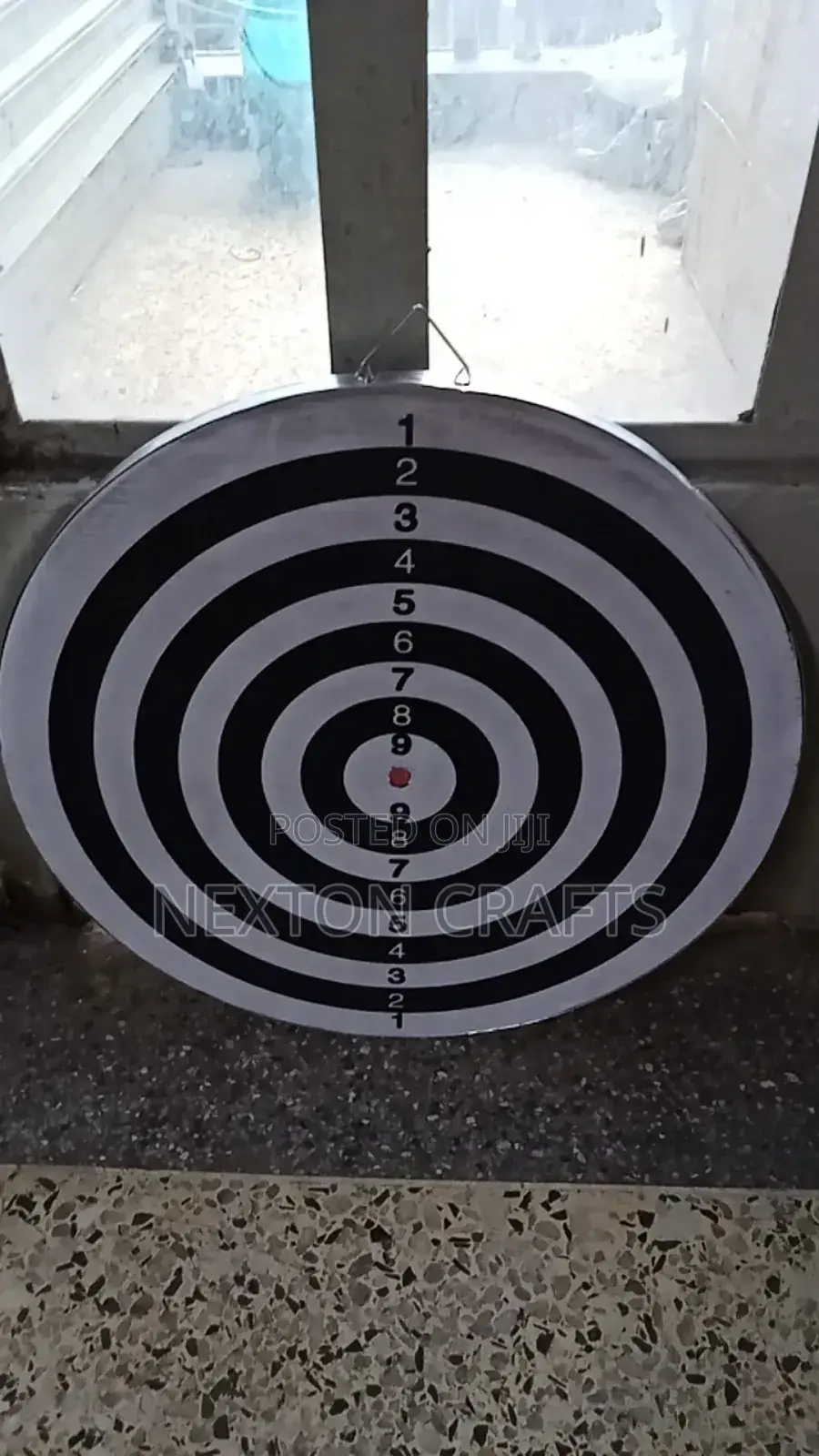 Dart Board With 6 Darts