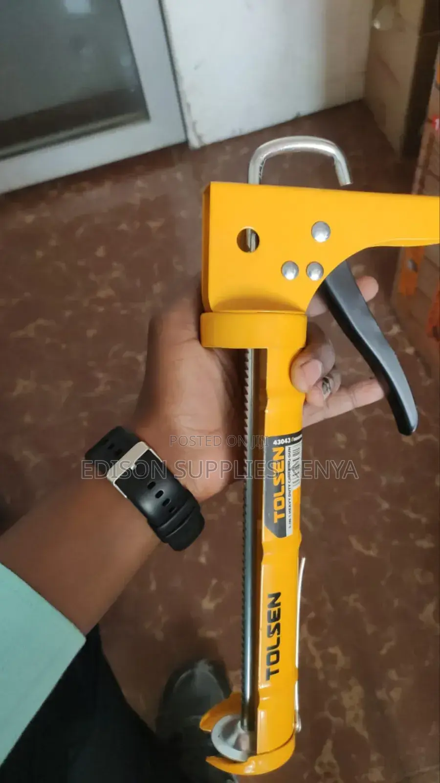 Tolsen Caulking Gun 9" Stainless Steel Silicone Gun