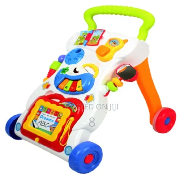 Colorful Push Walker for Toddlers – Promotes Walking Skills