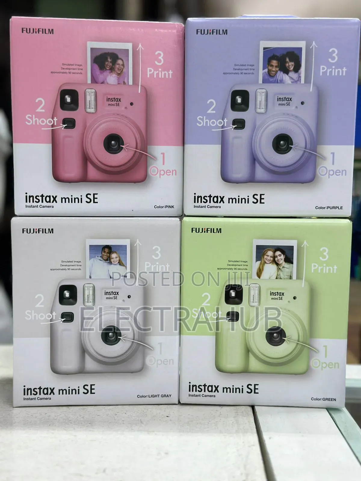 New Fujifilm Instax Mini Se Camera Sealed in a Shop