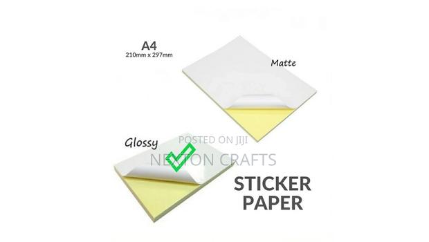 Glossy A4 Sticker Paper 50 Sheets - main view