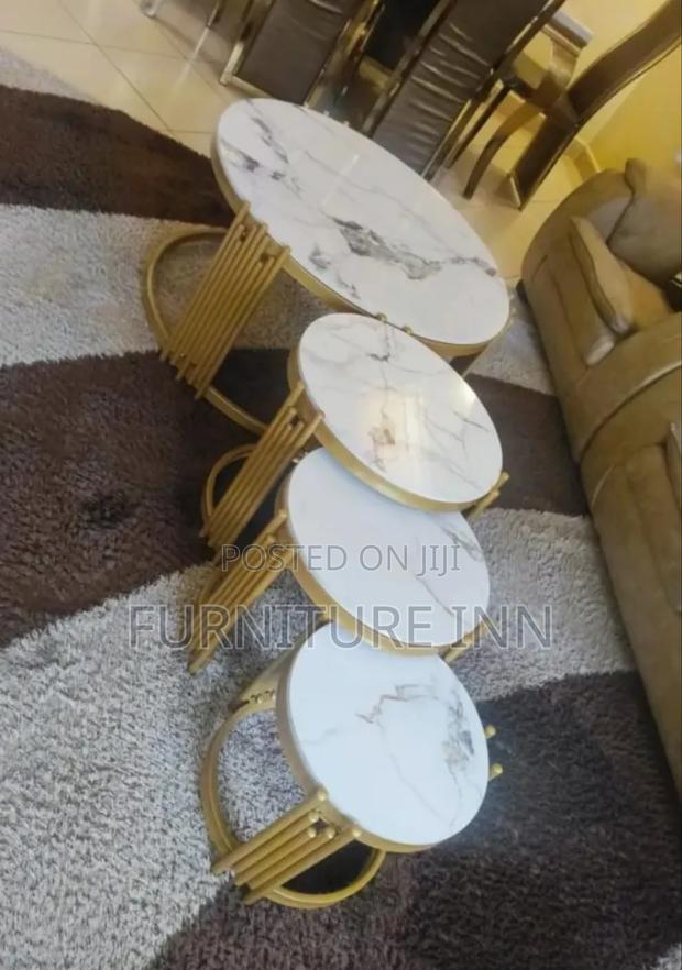 4 in 1 Round Marble Table