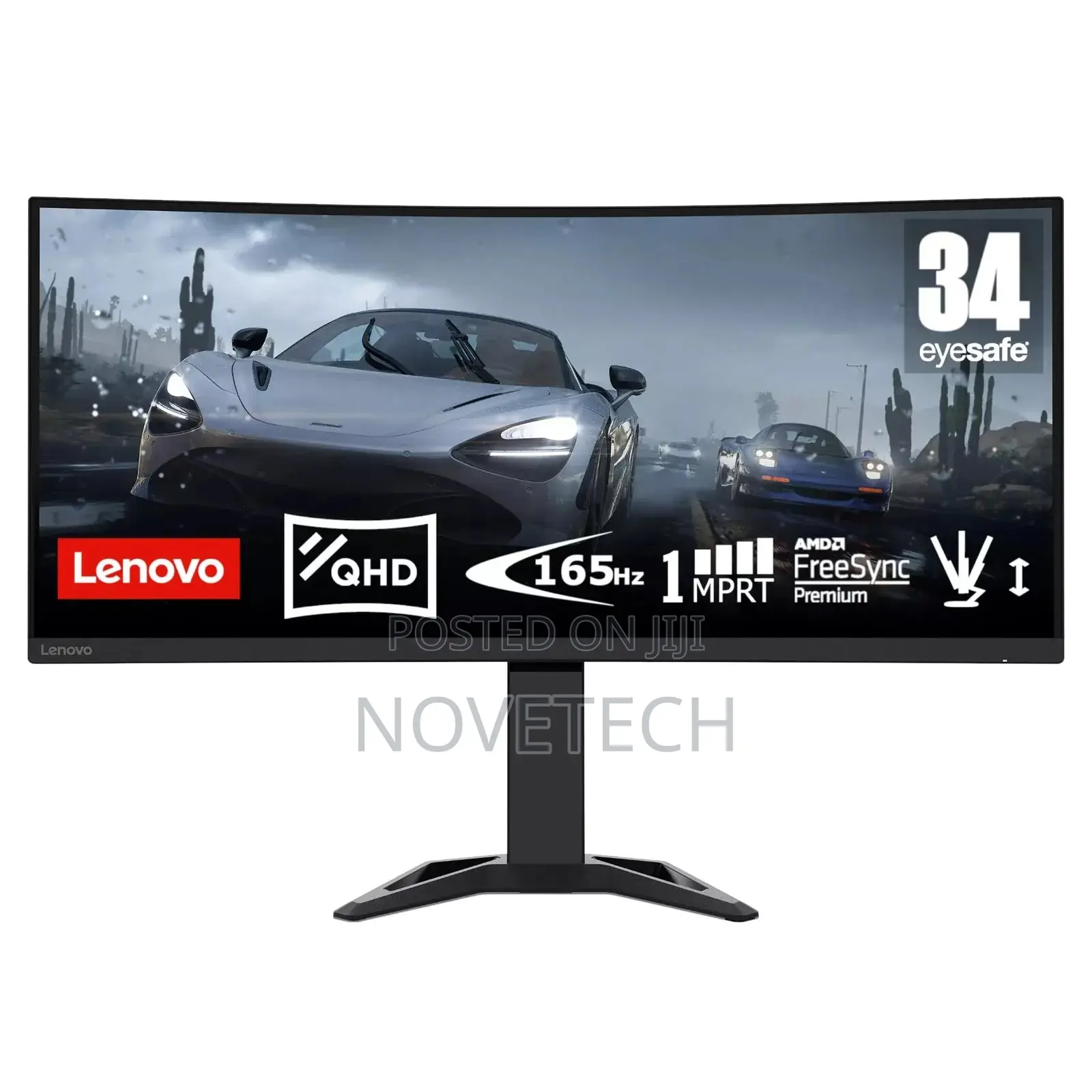 Lenovo G34w-30 34" UWQHD 165hz Curved Gaming Monitor