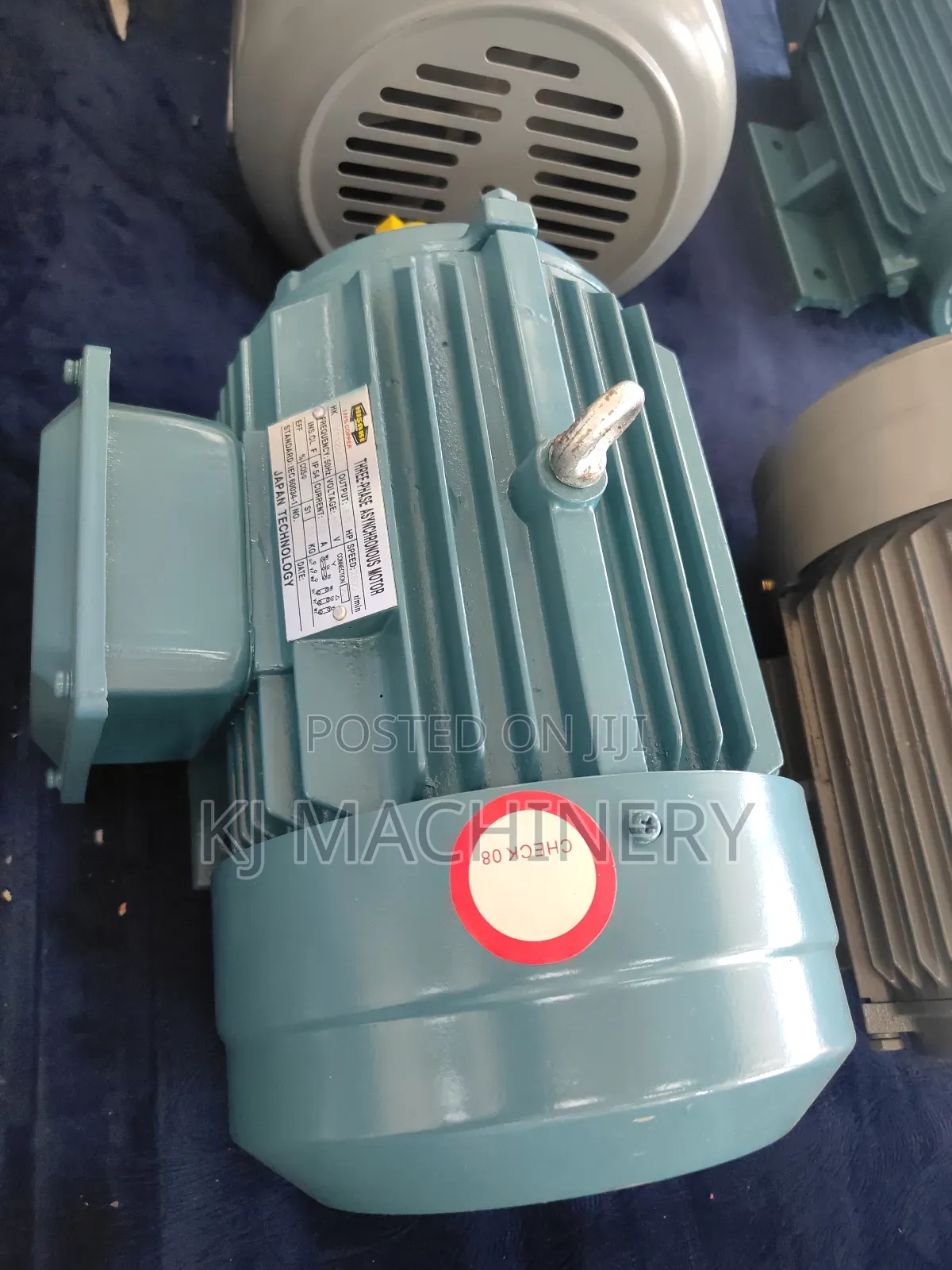 Hisaki Japan 5.5hp Three Phase Motor.