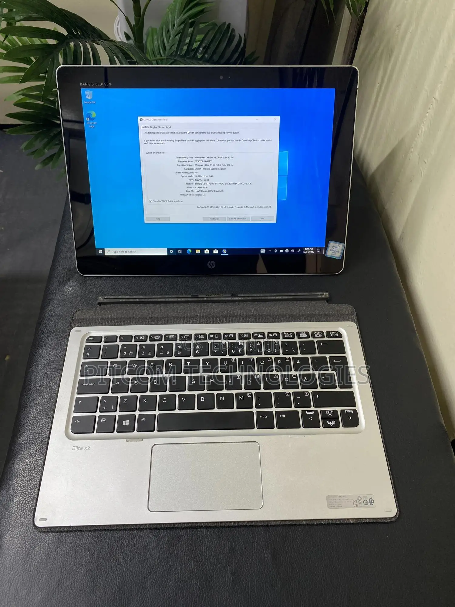 Laptop HP Elite X2 1012 8GB SSD 256GB