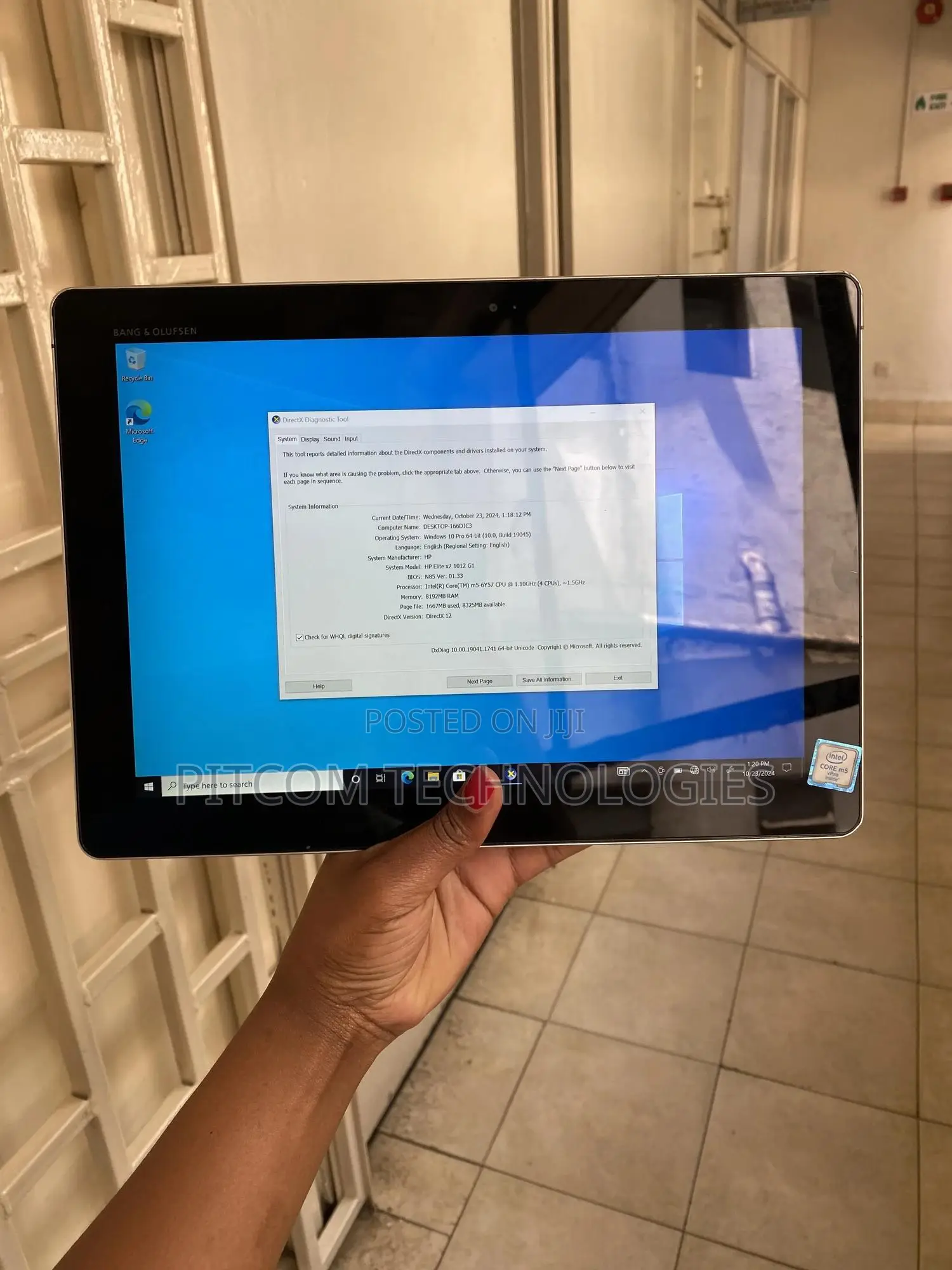 Laptop HP Elite X2 1012 8GB SSD 256GB